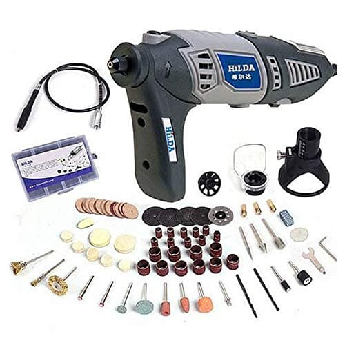 WCHAOEN 220V 170W Variable Rotary Tool Electric Grinder Mini Dril lwith Flexible Shaft and 91pcs Accessories Accessories Tool
