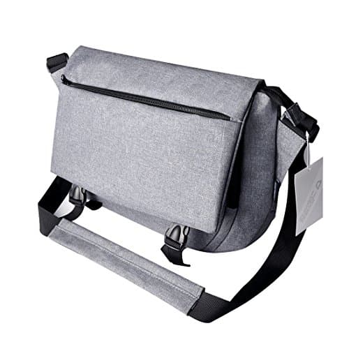 LUYADA Multifunction Messenger Bag Shoulder Bag Laptop Computer Bag Satchel Bag, Gray