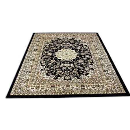Persia Rug Color Black 100% Polypropylene Exact Size 5'4"x7'5"