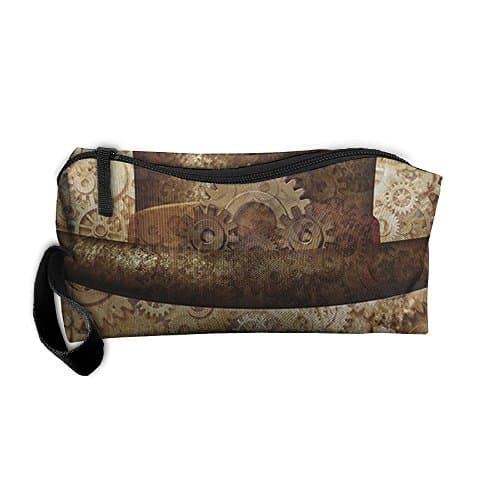 Portable Steampunk Top Hat As A Science Fiction Concept Made Of Metal Copper Gears And Cogs Image Travel&amp;home Portable Make-up Receive Bag Storage Bag Buggy Bag Printed Cosmetic Bags Toiletry Bag