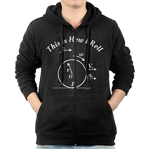 Men's Unique This Is How I Roll Funny Science STEM Physics Nerd Hoodies.