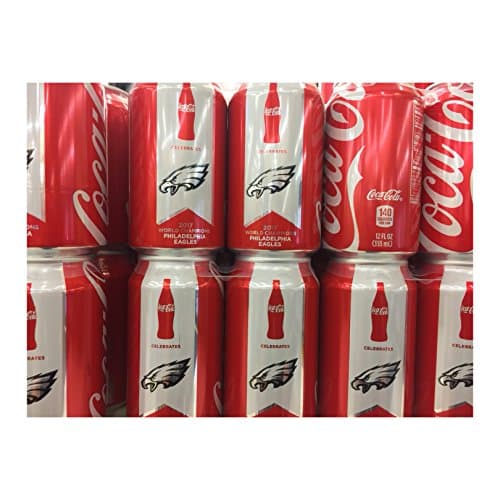 Coca-Cola, 2018 Philadelphia Eagles 6 PACK Can NFL Super Bowl LII Coke 12 FLOZ
