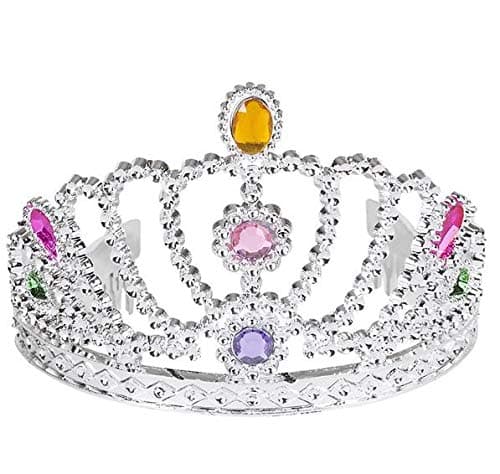 Pr COTIARH Rhinestone Tiara Pncess Crowns (12), Multi-Colored Pack