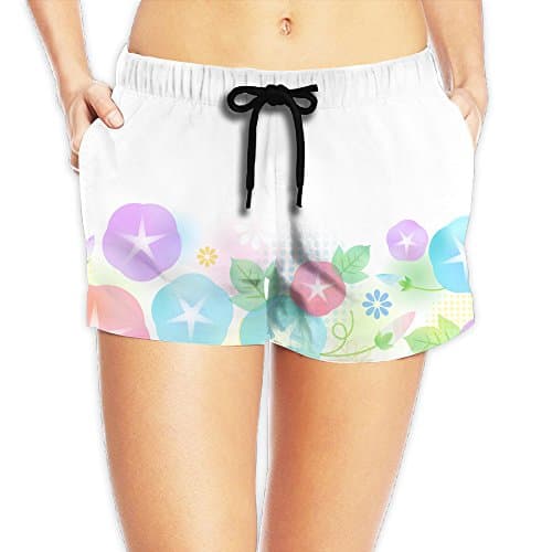 Free Spinner Flower Pattern Women's Breathable Home Soft Feel Short Beach Swimming Pants