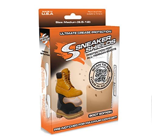 9 Pack - Sneaker Shields - Boot Toe Box Decreaser, Anti Crease Wearable Inserts for Boots - Keep Them Crease Free - Pre Notched Boot Shield (Medium (Men's 9.5-12 / Women's 10.5-13))