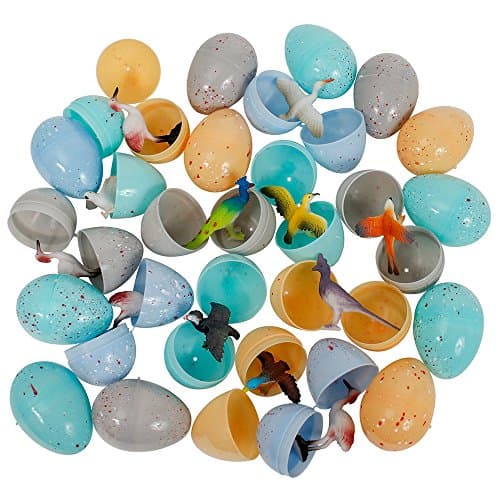 Realistic Speckled Easter Eggs Filled with Birds - 24 per Order