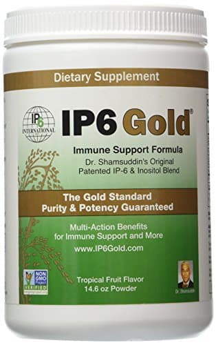 Dr. Shamsuddin's Original IP-6 - Gold Immune Support Formula With Stevia Tropical Fruit Flavor - 14.6 oz by IP6 International