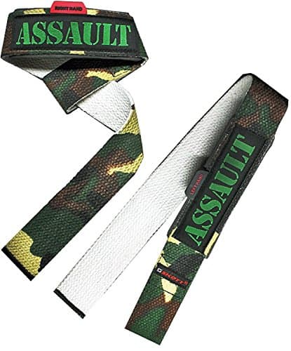 Skott Assault Authentic Padded Weight Lifting Straps Hand Training Gym bar Hand Crafted for Wrist Comfort & Lifting Power - Best Cotton Weightlifting Strap That Enhance Grips