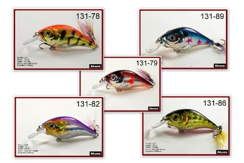 Sigi Pack of 5 crankbaits - clearance items (Glittertail)