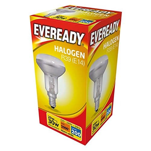 5 x 20w (30w) E14 SES Small Edison Screw R39 ECO Halogen (Eveready S11883) [240v]