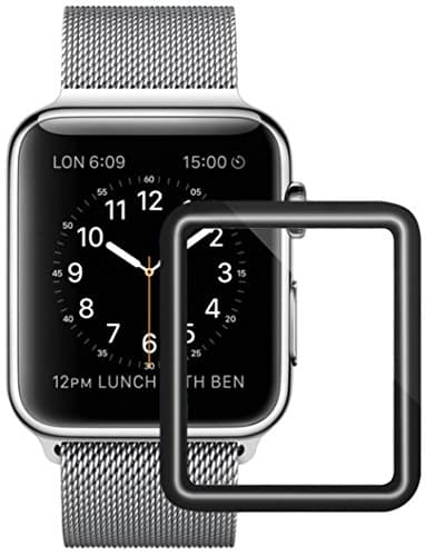 Apple Watch Screen Protector 38mm, iWatch Tempered Glass Screen Protector, Anti-Scratch Scratch Resistant, Full Coverage Scratch Proof Screen Film for Apple iWatch 38mm Series 1/2/3 [1 Pack]