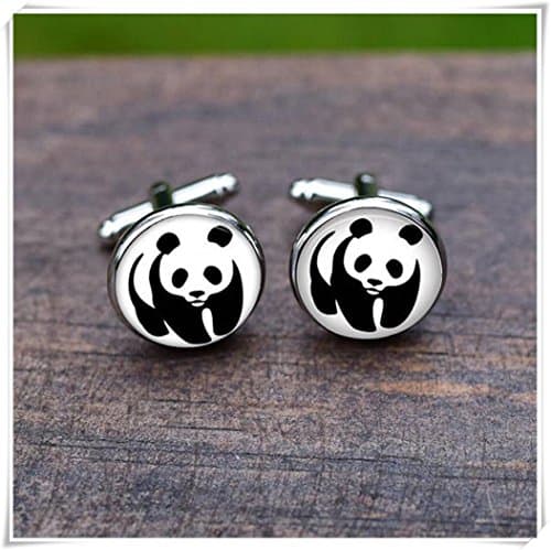 Panda Cufflinks personalized Men's Cufflinks Panda Cufflinks Set Cufflinks