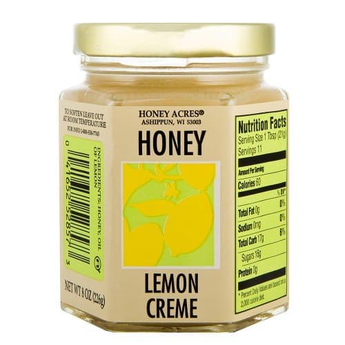 Honey Acres Creme, Lemon, 8 Ounce