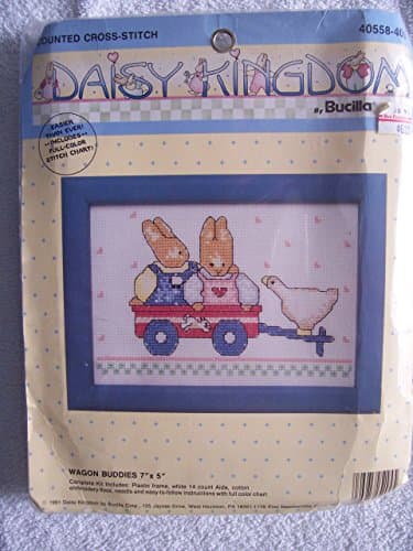 Wagon Buddies Daisy Kingdom Counted Cross Stitch Kit