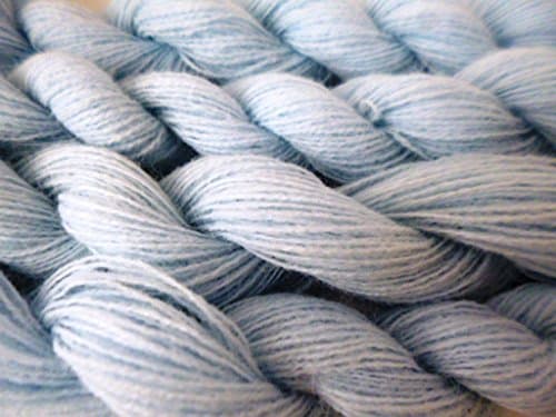 FOUR PACK Light Sky Blue Fingering / Lace Weight Textured Yarn