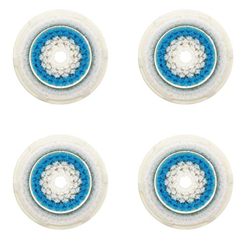 ChicFace Replacement Facial Cleansing Brush Head 4 Refills for Deep Pore Cleansing, Fits Mia, Mia2, Mia3 (Aria), SMART Profile, Alpha Fit, Pro, Plus and Radiance Cleansing Systems
