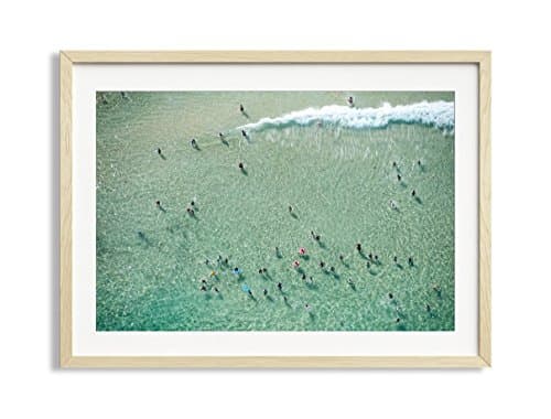 30x42" Framed Extra Large "Float" Bondi Beach Australia Aerial Beach Photography Print