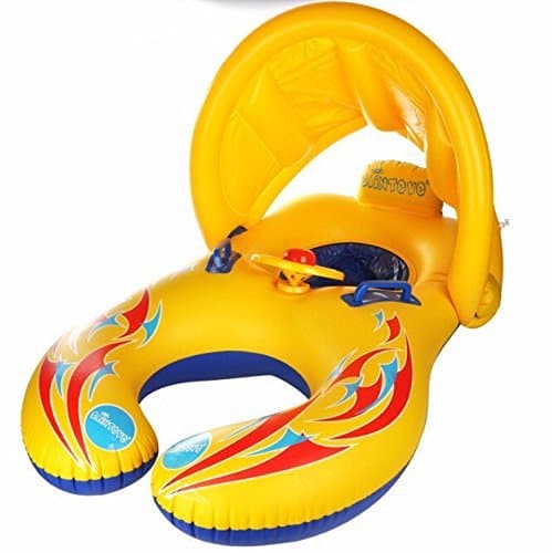 Baby Pool Float with Canopy 3 months - 3 Years Swim with Mother