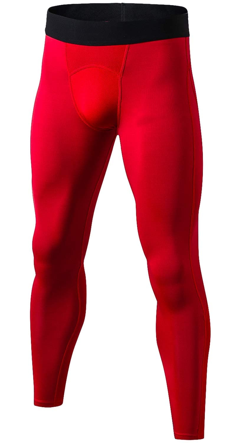 Lavento Men's Compression Pants Baselayer Moisture-Wicking Running Leggings Active Tights