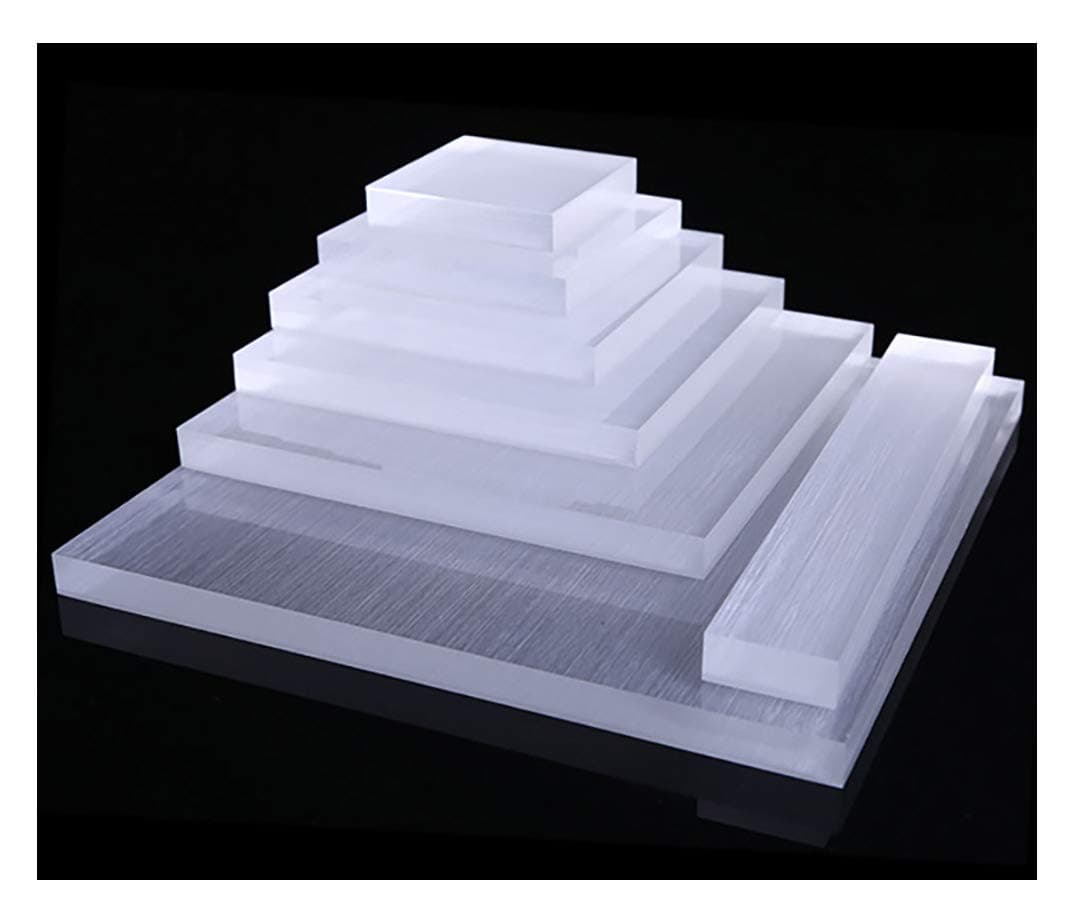 Svea Display Modern Design Premium Grade Acrylic Display Stands Square Blocks Platform for Photo Prop Exhibit Trade Show Store Display Simple and Elegant Timeless Presentation Set of 7 PCs