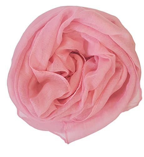 SoLine Solid Color Scarves Shawl Blanket Warm Warp lightweight Large Scarf for Women (Pink)