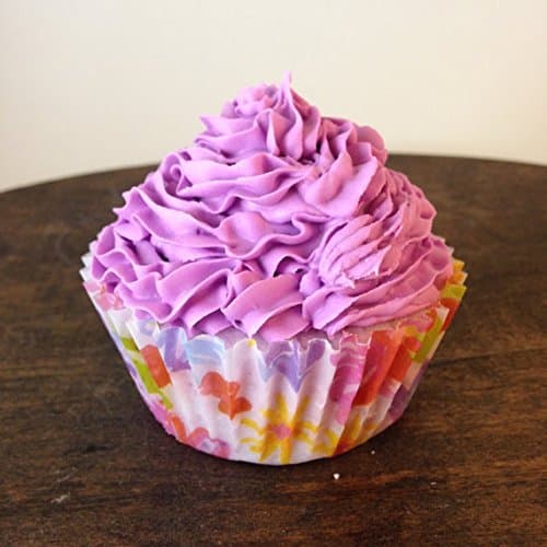 Natural Cupcake Bath Bomb Scented With Lavender Essential Oil