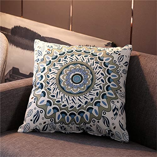 CHLCH Soft decorative pillowcase suitable for home sofa chair sofa/bedroom decoration/car interiorVintage pillowcase short plush lumbar pillow colour2 45 * 45cm