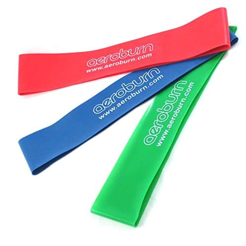 Exercise Loop Bands from Aeroburn - The Most Effective Resistance Band Set Perfect for Leg and Arm Exercises - Comes with 3 Variable Resistances (Heavy, Medium, &amp; Light) - Absolutely Ideal for Crossfit, Pilates, Dance, Ballet, and Yoga - Improves Flexibility, Balance, Strength, and Endurance - Recommended by Personal Trainers - Protected by our 100% Lifetime Guarantee