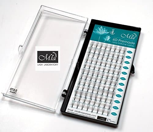 [0.07 D 8-15mm] Lotus Pre-made 6D Volume Fan Lash Glue Bonded Pre-fan Semi Permanent Cluster Eyelash Extensions