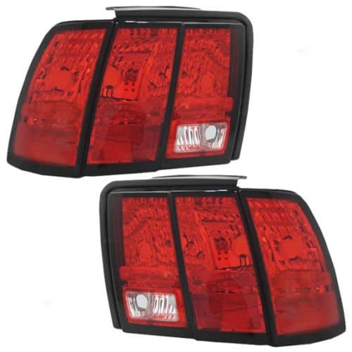 99-04 Ford Mustang Except Cobra Taillight Taillamp Pair Set of 2 Driver and Passenger Fo2800146 Fo2801146
