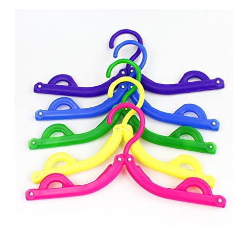 YETC , travel hanger, folding mini hanger, retractable, 5 pack
