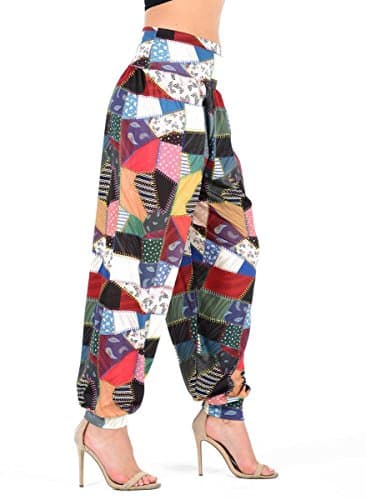 mafhh55 Ladies Patch Work Alibaba Hareem Trousers Plazzo