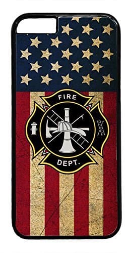 CellWorld LLC - U.S Firefighter Fire Rescue dept. Fireman Logo o.ck Case Cover Rubber Plastic Black Case Cover for New Apple iPhone Xs MAX (2018 Model), Ships from Florida