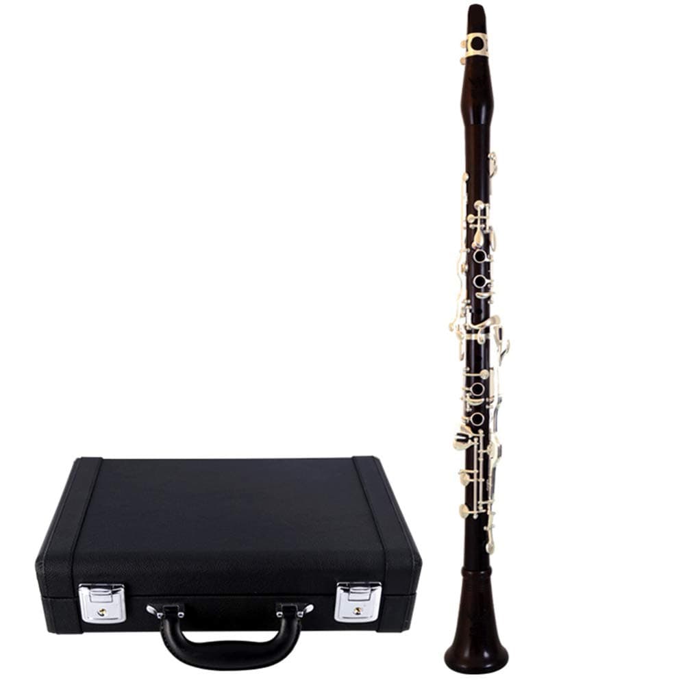 ROFFEE professional performance level 506 ebony wood silver plated 18 keys 4 rings G tone German style clarinet