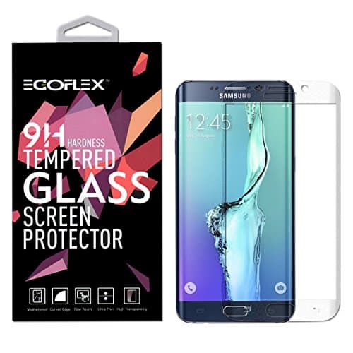 Galaxy S6 Edge Screen Protector (Semi-Clear), EGOFLEX Tru-Glass Series [Tempered Glass] 5.1" Curved Full Screen Coverage Screen Protector for Samsung S6 Edge