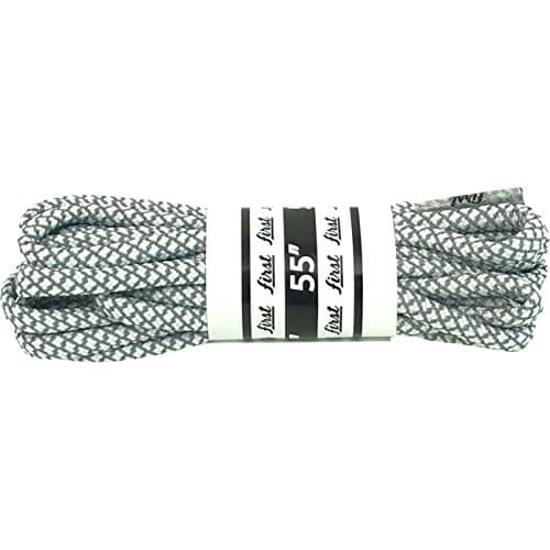 FIRST Rope Round Shoe Laces (55"/ 7-8 Eyelets, 3M Reflective White)