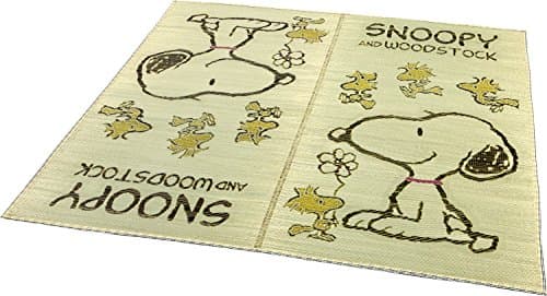 Rush fluffy rug Snoopy [ soundproof type ( approximately 191x191cm)