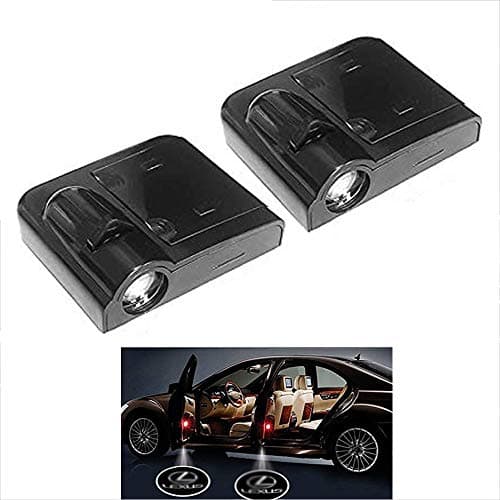 Car Universal LED Door Warning Light, 2 Pieces Courtesy Lighting Door Shadow Lamps, 3D Logo Welcome Projector, Suitable for Car Interior,Lexus