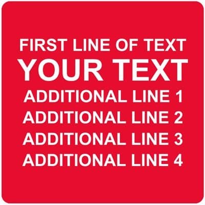 Custom Label With Text, 1.5" x 1.5", Gold Polyester Labels (Metallized Mylar), 100 Labels / pack