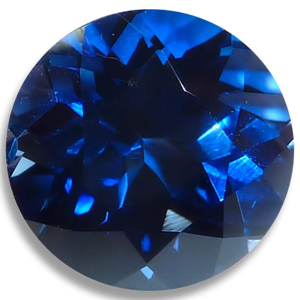 OptimaGem Lab Sapphire Blue Round 4mm-12mm (5 mm, deep Blue)