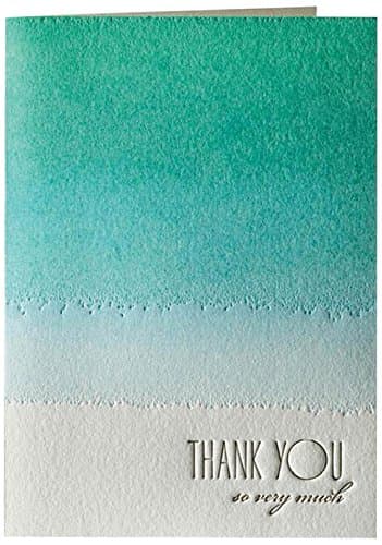Caribbean Letterpress Thank You Notes