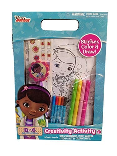 Doc McStuffins Sticker Color Draw Activity Craft Set