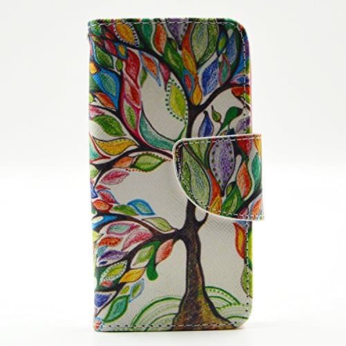 540 Case Microsoft Nokia Lumia 540 Kickstand Case,Bat King Colorful Tree Design Premium PU Leather Wallet Flip Kickstand Case Cover for Microsoft Nokia Lumia 540