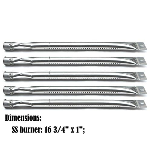 15601 (5-pack) Stainless Steel Burner Replacement for Select Kenmore and Master Forge Gas Grill Models