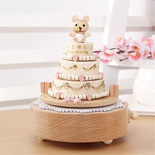 Celsy Wind Up Musical Box as Birthday Present for Lover Friends and Children (Happy Birthday)