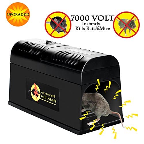 Verfanny Electronic Rat Traps,Effective and Powerful killer for Rat,Squirrels Mice and Other Similar Rodents, Using High Voltage Humane Exterminating - Best Pest Control/2018 Upgraded Version