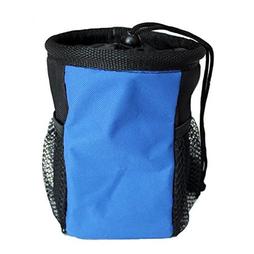Ondoing Dog Treat Training Pouch Bag with Adjustable Strap Easily Carries Pet Toys Treats, Dark Blue