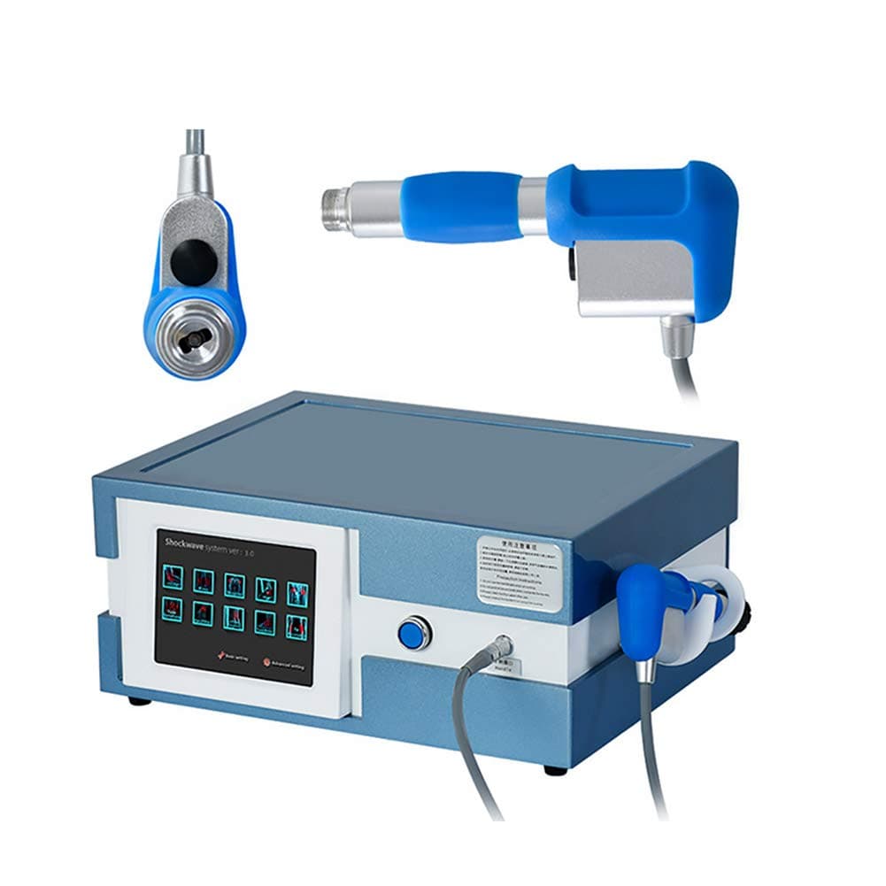 ZBLL Shock Wave Shockwave Therapy Device, Extracorporeal ED Shock Wave Machine Portable with 5 Transmitter for Pain Relief Anti-Cellulite Treatment