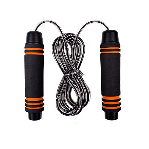 Summer Win Plastic Crossfit Jump Rope with Fast Speed Adjustable Cable Black
