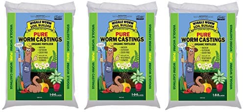 Wiggle Worm WWSB30LB Builder Worm Castings, 30 lb. Compost, Soil, 30-Pound (Thrее Рack)